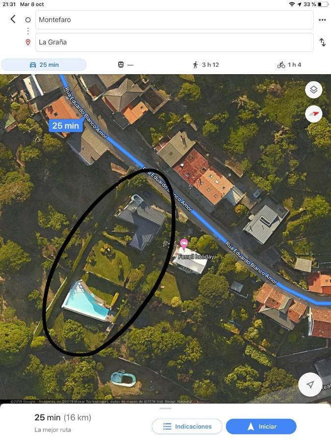 Apartamento con piscina y excelentes vistas Ferrol Exterior foto
